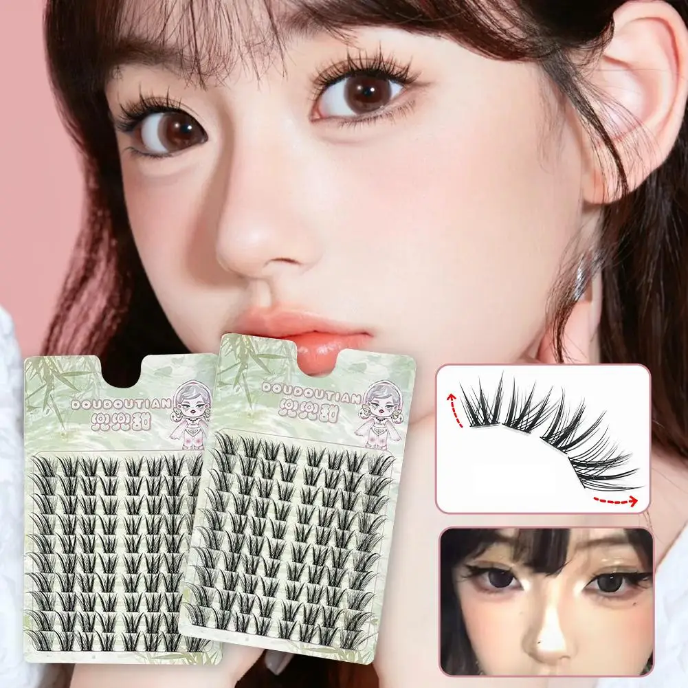 Faux cils à charme Oriental, cils naturels de Style chat ailé effet oeil de renard, Extensions de Volume oculaire chinois Wis X9Y7