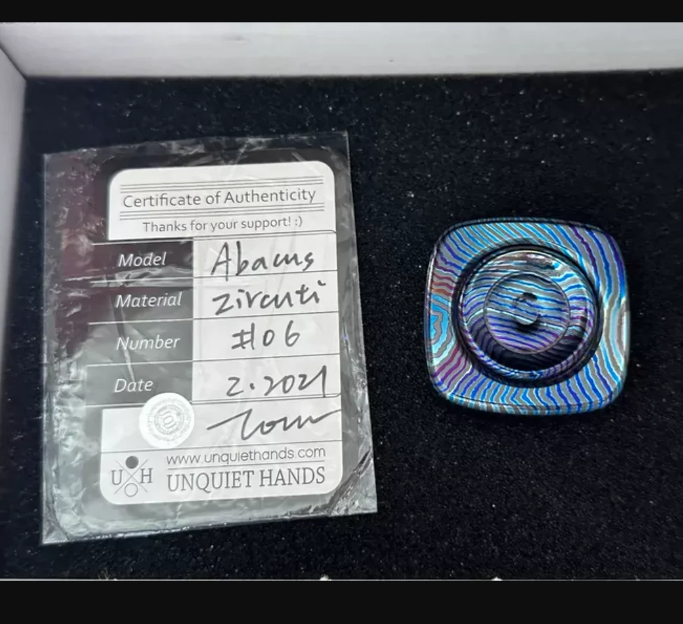 Used EDC UQH Zircuti Abacus spinner Fingertip gyroscope Decompression toys