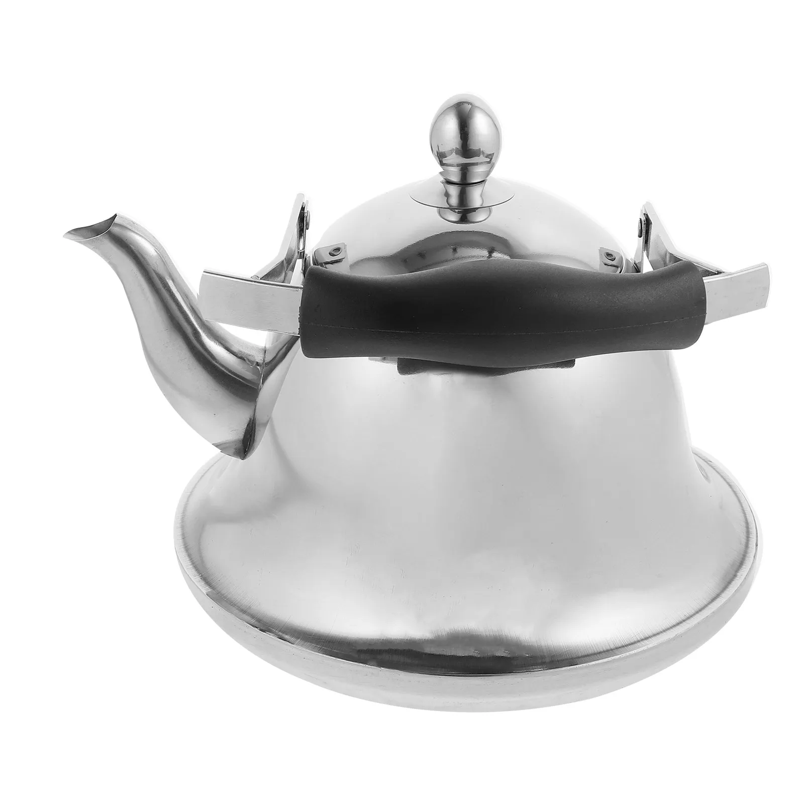 

1Pcs 2L Stainless Steel Tea Kettle with Lid Whistling Feature Dust Proof Smooth Saving Household Water Kettle Sanitary