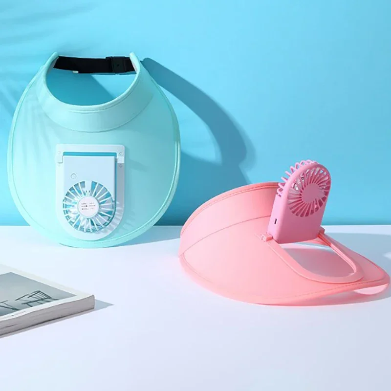 Breathable Cooling Fan Hat Fishing Hat Usb Charging Hat Fan For Sport Sunhat