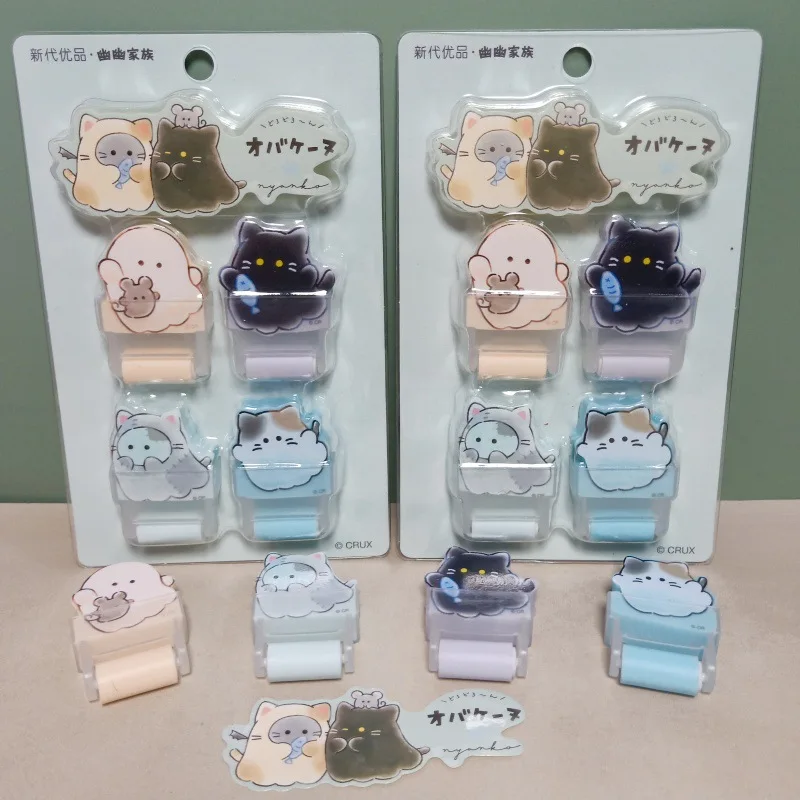 Cute Cat Eraser Desktop Cleaner Set Rubber Chip Collector Cover Clean and Mess Free Cartoon Soft Eraser For Drawing Exam Office