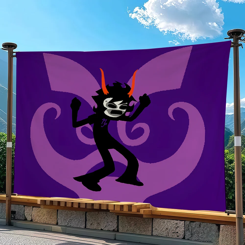 Homestuck Gamzee Makara Honk flag Advertising Banner for Camping Decoration Outdoor & Garage Wall Hanging Decorations