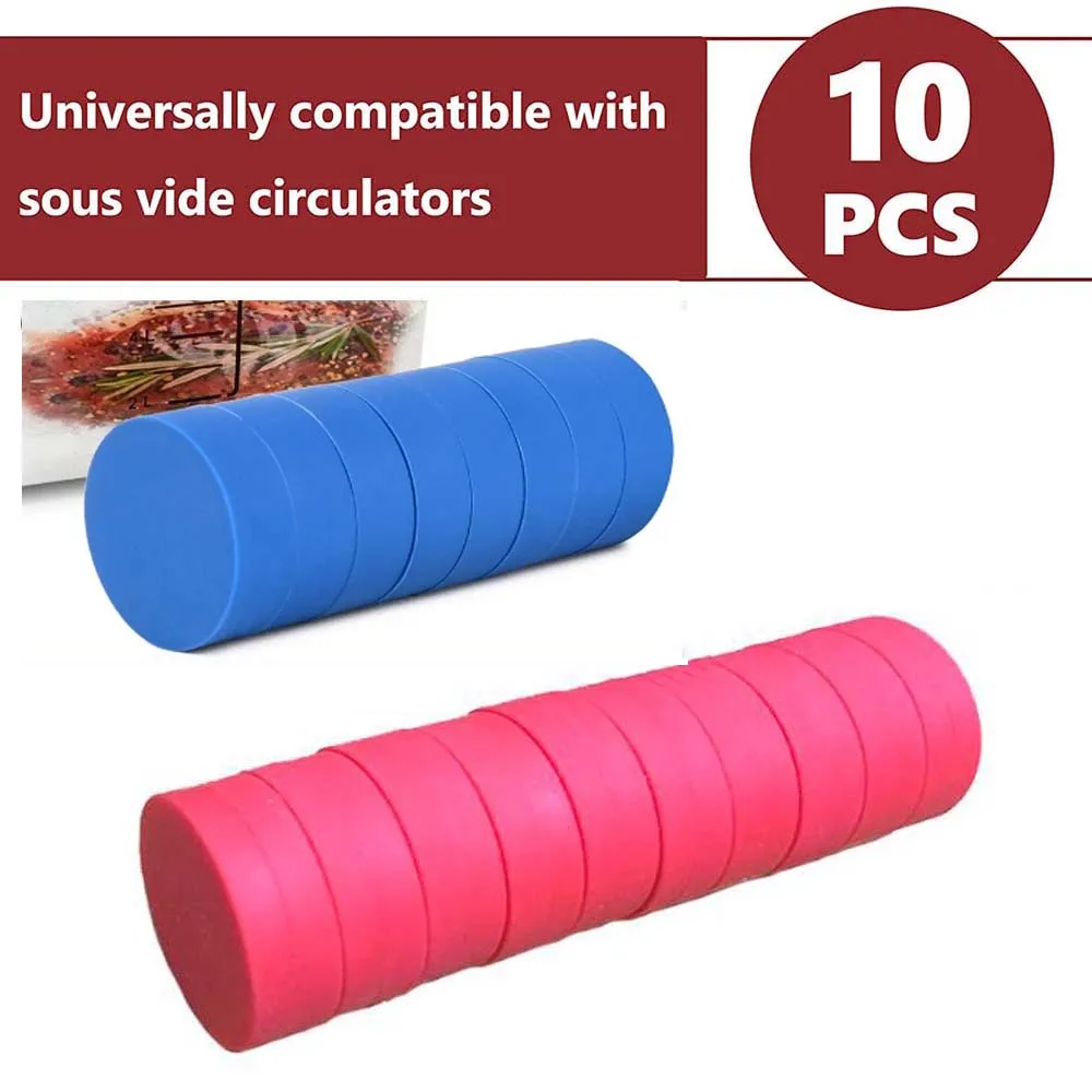 10pcs Sous Vide Weight Magnets for Sous Vide Meals Meat and Veggies Racks Sous Vide Silicone Accessories