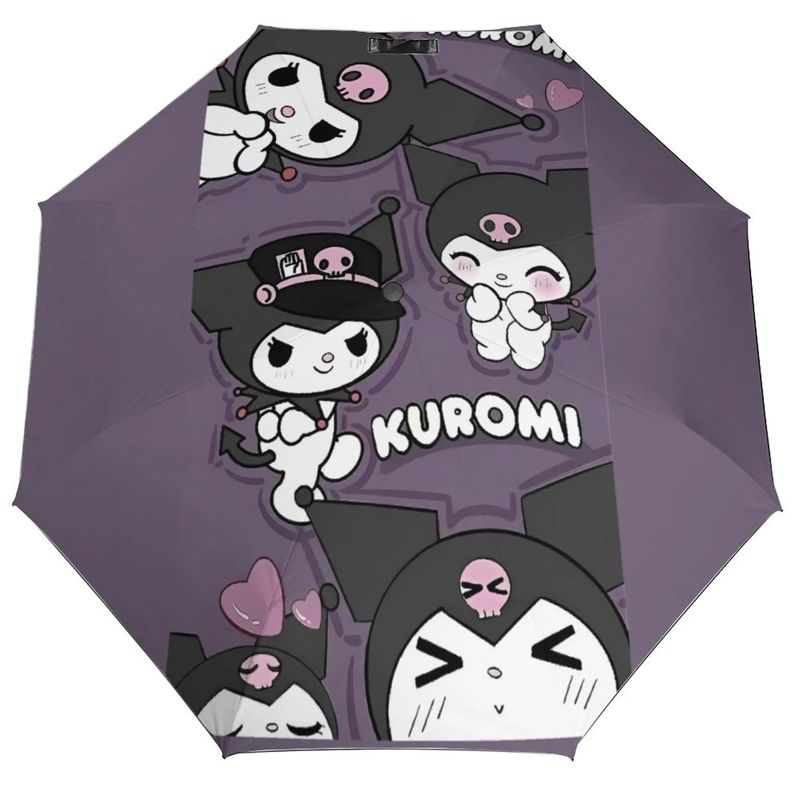 

Kawaii Kuromi японский милый мультяшный фиолетовый зонт автоматический зонт от солнца для мужчин и женщин портативный уличный зонт