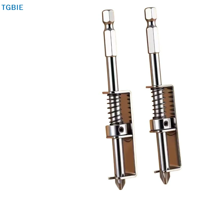 Spring-Loaded Screw Holder Drill Bit - Anti-Drop Screwdriver Bit Fixing Clamp For PH2 T20 T25, Electric Drills Tool Accessories