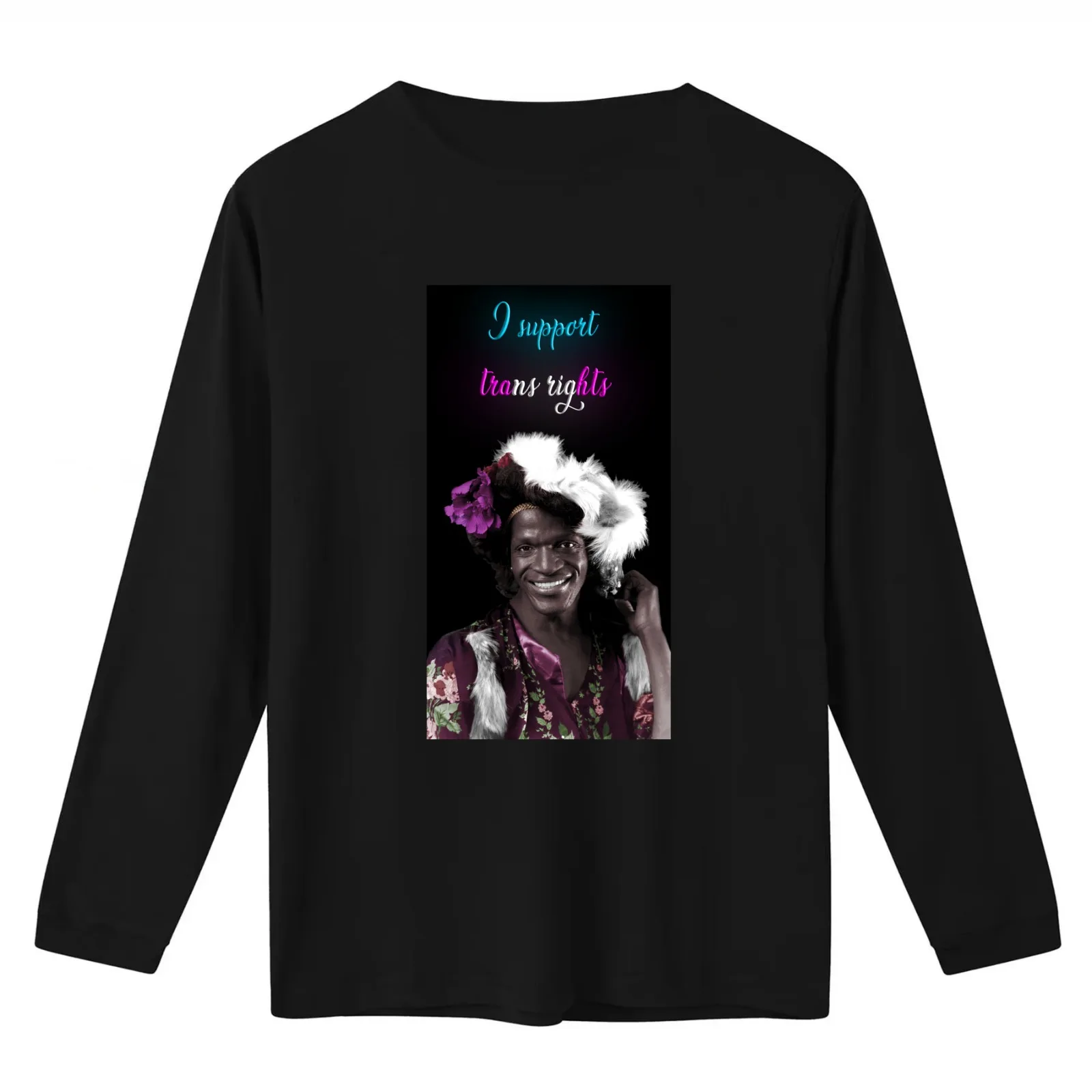 Marsha P. Johnson T-Shirt Summer Casual Cotton Tee Oversized Streetwear Tops Vintage Graphic Print Loose Fit Short Sleeve