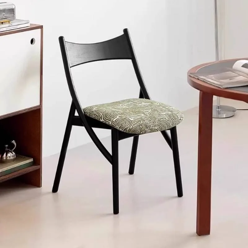 #Modern Cushion Dinner Chairs Backrest Upholstery Bedrooms Accent Dining Chair Living Room Stools Sillas Para Comedor Furniture