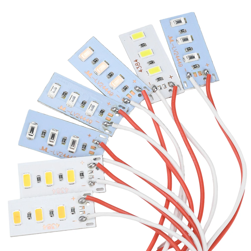 5 pz Ad Alta Luminosità 1.5 W 5 V LED 5730 SMD Lampada di Colore Perlina Luce Bordo Lampadina Con Linea Rosso Giallo Verde Blu Luce Bianca Calda