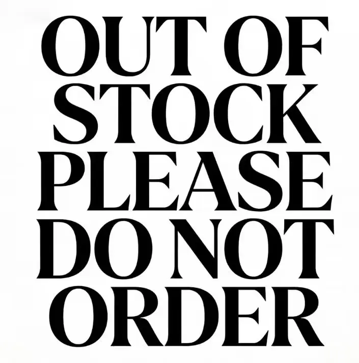 

Out of stock, no inventory available.