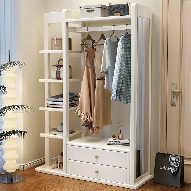 Organizer Bedroom Clothing Rack Cabinets Nordic Display Modern Corner Shelf Space Saving Armoires De Salon Hallway Furniture