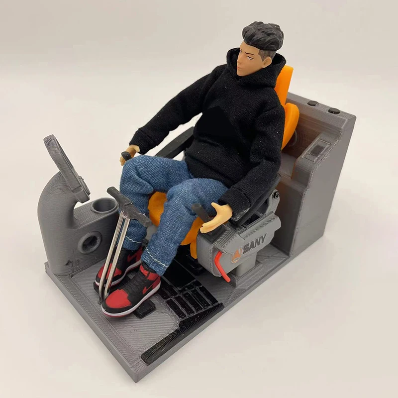 Model Simulation Interior Seat for 1/12 1/14 RC Hydraulic Excavator Liebherr KABOLITE Tamiya Truck Tipper SCANIA 770S VOLVO Toy