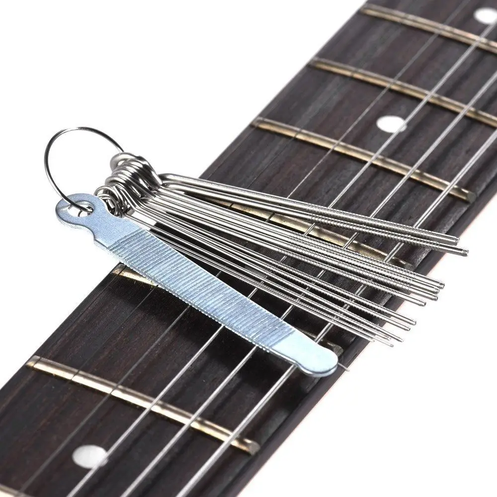 2Set Professional Music Accessories Stainless Steel String Saw Rods Guitar Repair DIY Slot Filing Guitar Nut Slotting File
