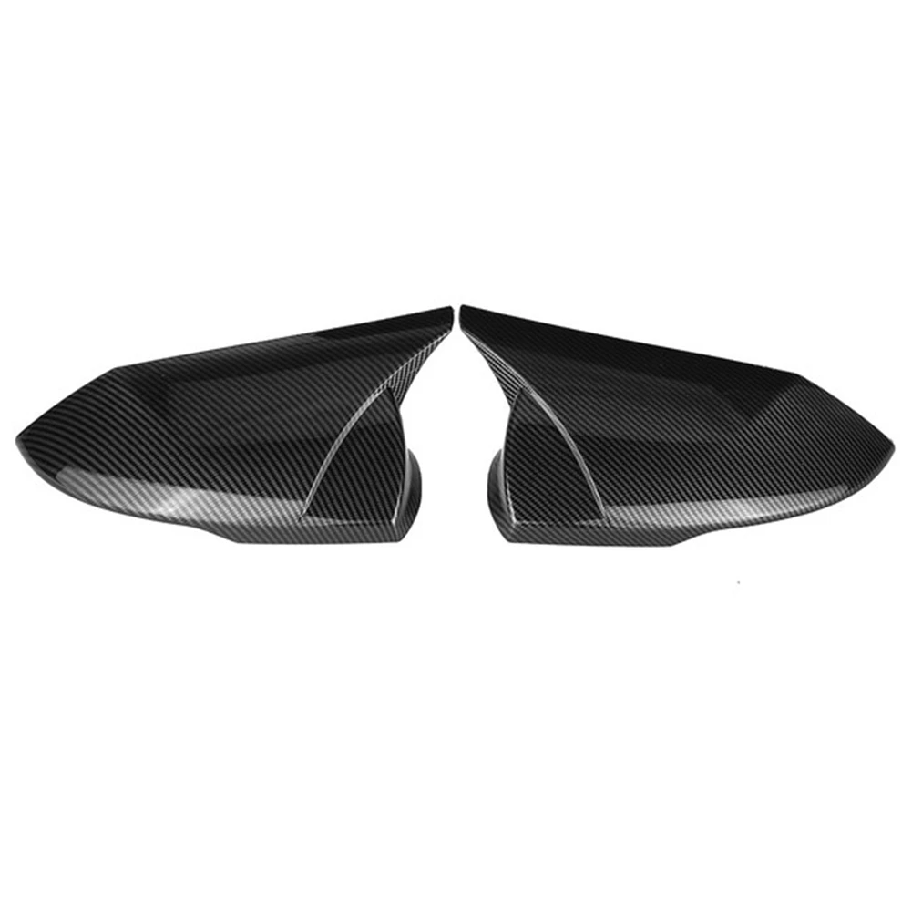 

M Style Car Carbon Fiber Rearview Mirror Cover Trim Frame Side Mirror Caps for Hyundai Elantra 2021 2022