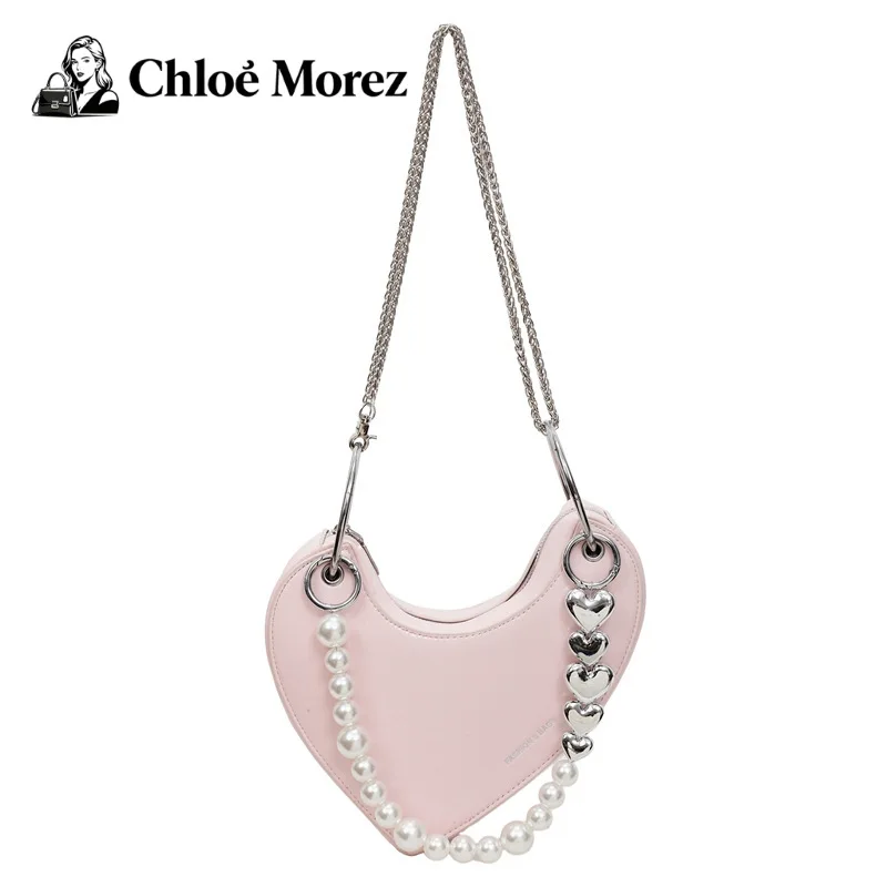 

Shoulder Bag for Women, Stylish and Versatile, Pearl Chain Armpit Bag, Trendy