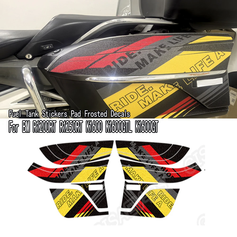 For BM R1200RT R1250RT K1600 K1600GTL K1600GT Motorcycle Fuel Tank Stickers Gas Pad Frosted Anti Slip Protection Sticker Pad Fro