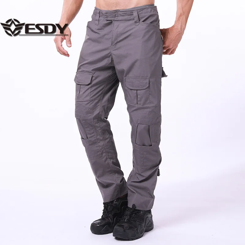 

ESDY Tactical Cargo Pants Men Cotton Overalls Outdoor Work Trousers Camouflage Hiking Pants Waterproof Warm wear-resistant B603