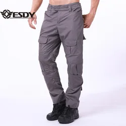 ESDY Tactical Cargo Pants Men Cotton Overalls Outdoor Work Trousers Camouflage Hiking Pants Waterproof Warm wear-resistant B603