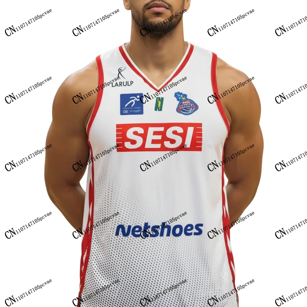 Nuevas Camisetas de Baloncesto Larulp Sesi Franca de Brasil 2026-27, Uniformes Locales y Visitantes para Adultos, Camisetas Casuales de Secado Rápido para Fanáticos