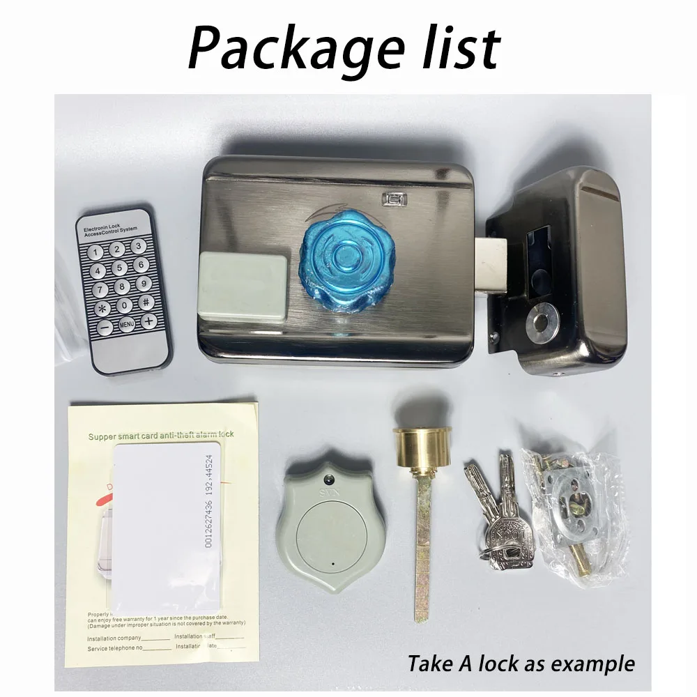 Remote Controller Battery Included 12V Invisible Lock Use with Intercom Access Control System Electric Gate LockRemote Controlle