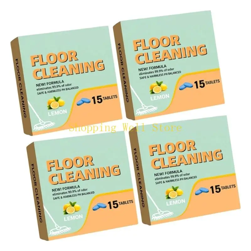 KX4B Household Floor Cleaning Product with Lemon Note and Easy Storage