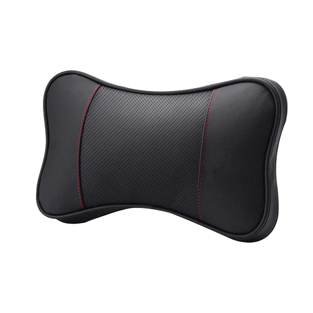 Perforated Cortex Skin Car Neck Pillows Headrest Neck Pillow Car Neck Pillows Headrest Neck Pillow High Elasticity Strap