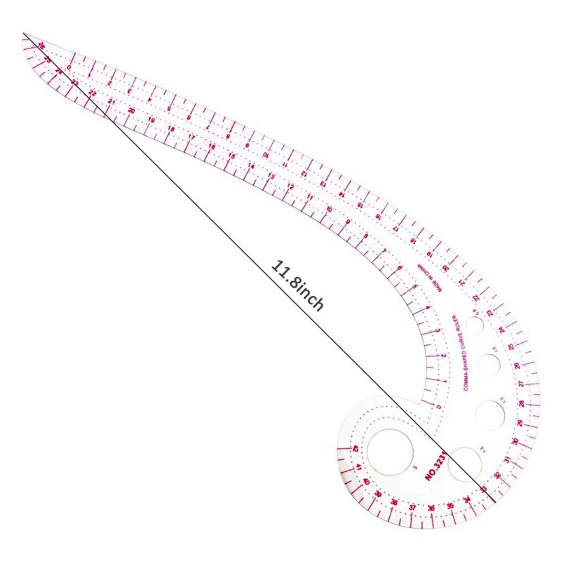 Sewing Tools 4 Pcs Sew French Curve Metric Shaped Ruler Measure For Sewing Dressmaking Pattern Design DIY Clothing Bendable Draw