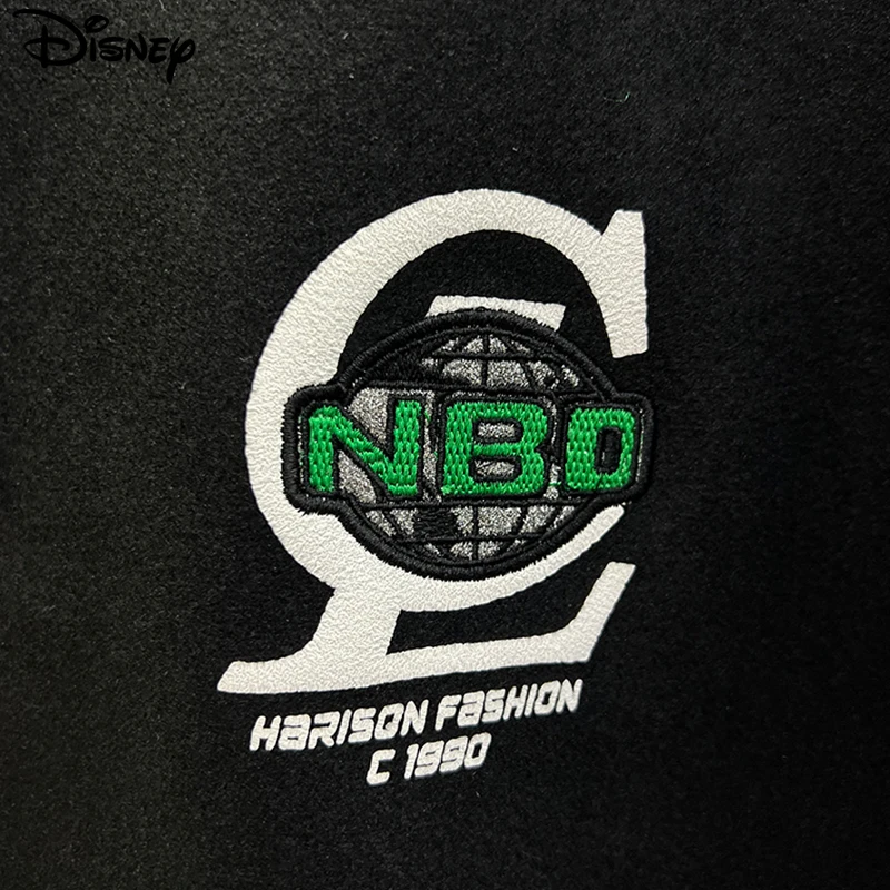 Disney New Arrival Top Fashion Autumn Cotton Loose Casual Cartoon Embroidery Mickey Mouse Brand Clothing Coats Baseball Jacket