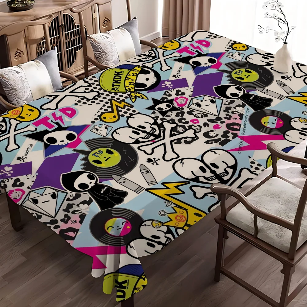 Japan Tokidoki Muster Tischdecken Sommer Waschbar Picknick Party Rechteck Tischdecke Home Dining Decor