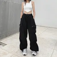 Retro Cargo Pants Women Fashion Streetwear High Waist Thin Casual Sweatpants Harajuku Sports Pants Woman Clothes Trousers Mujer - Image 4