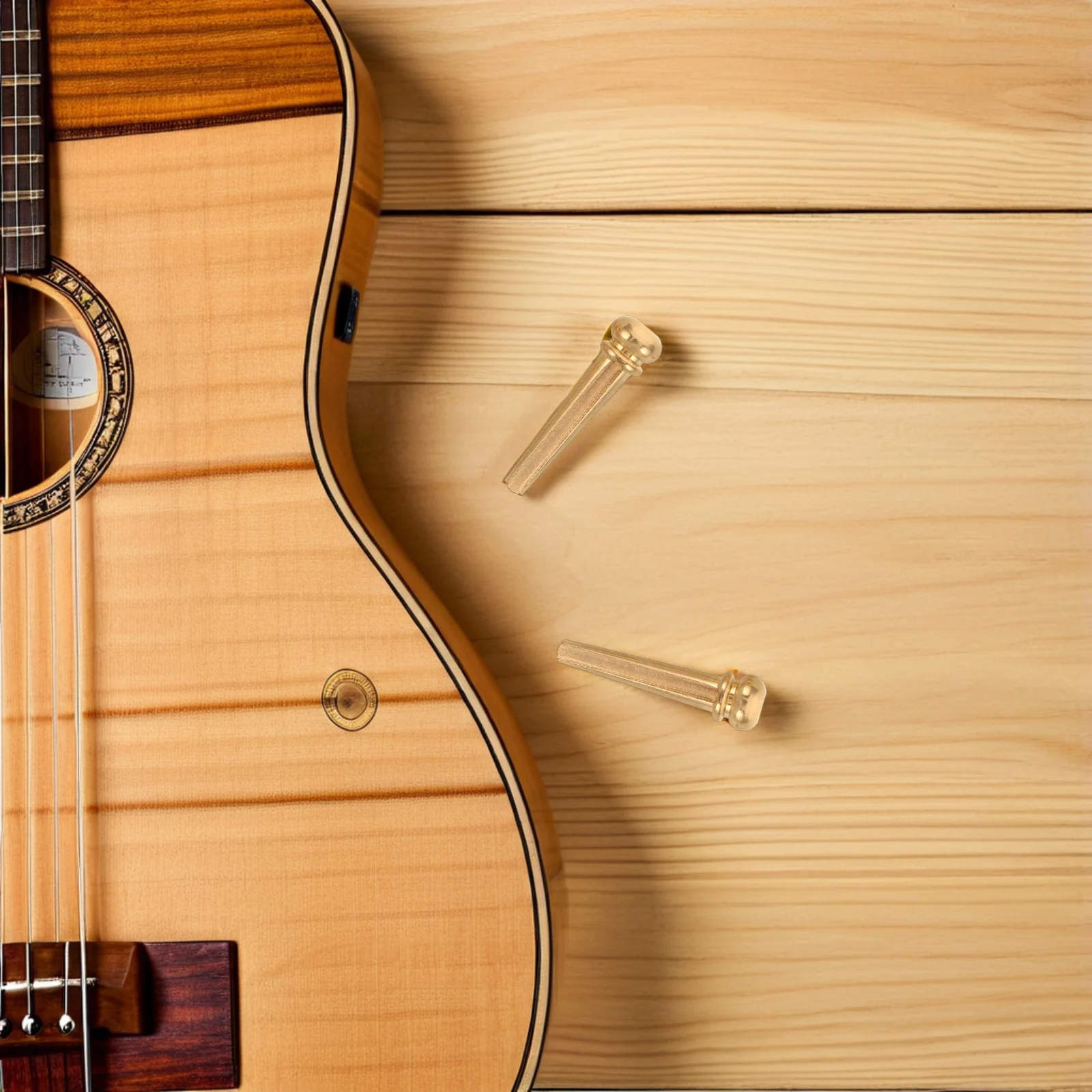 

12Pcs Acoustic Guitar Bridge Pin Pegs Solution Universal Fit Reliable Performance Accessory Guitar Saddle Pegs