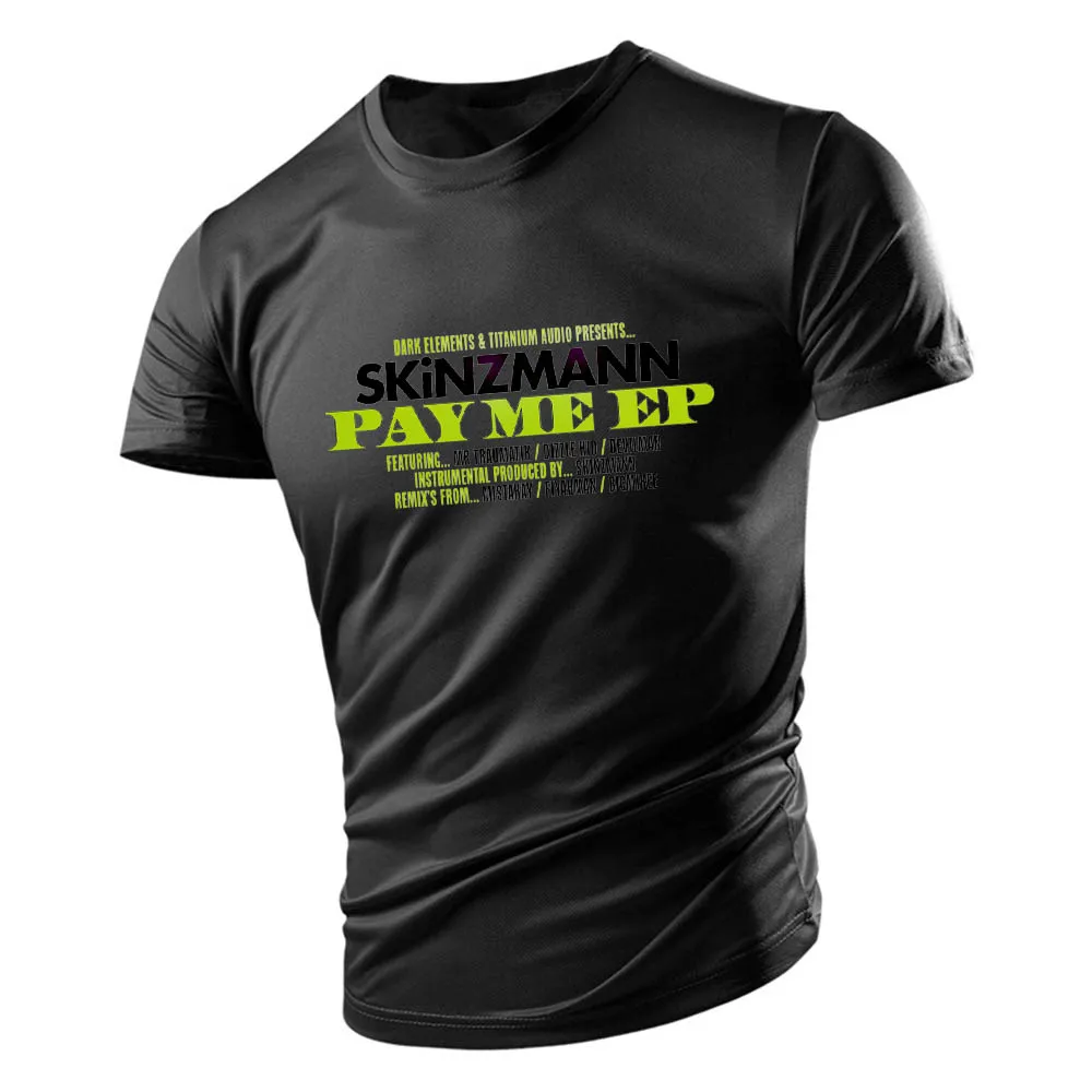 2023 New Men's round Neck T-Shirt Fashion Casual Design Customizable Hand-Painted Unique Style Clothing