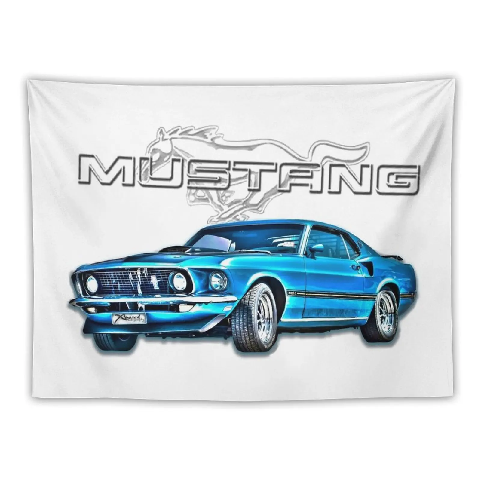 Mustang Tapestry Kawaii Room Decor Wallpaper Room Aesthetic Tapestry