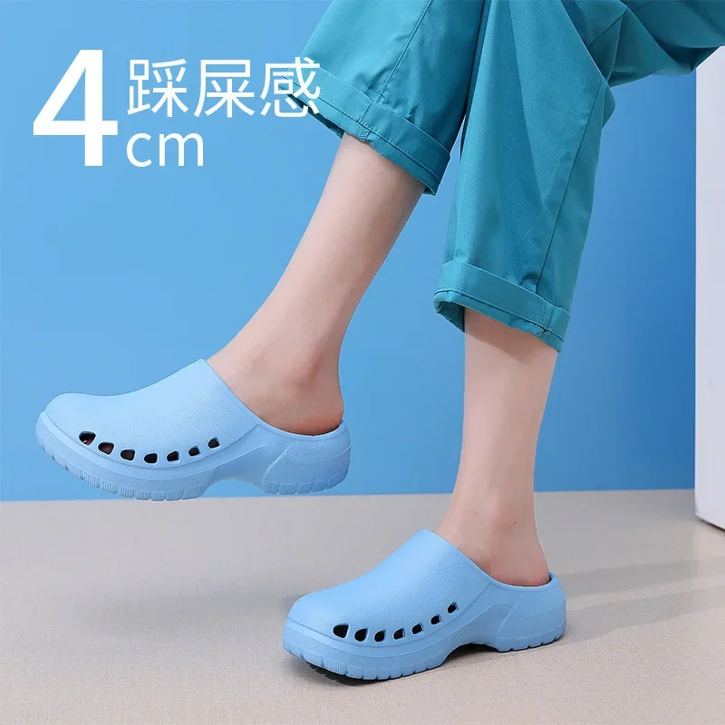 

Medical Shoes EVA Non-slip Laboratory Doctor Clogs Non-slip Nurse Clogs Surgical Shoes Casual Beach Womens Work Slippers