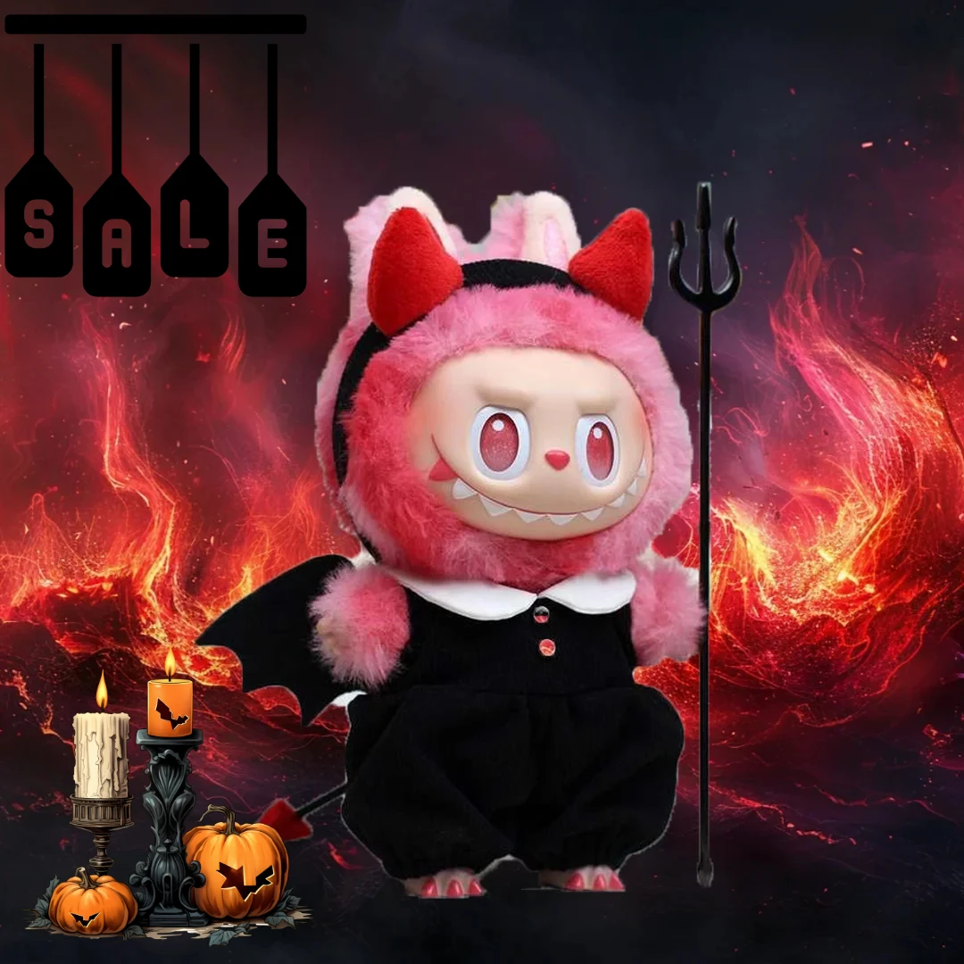 

Labub clothes Halloween Costume Role-playing Little Devil Three-piece set, no scepter (no doll)