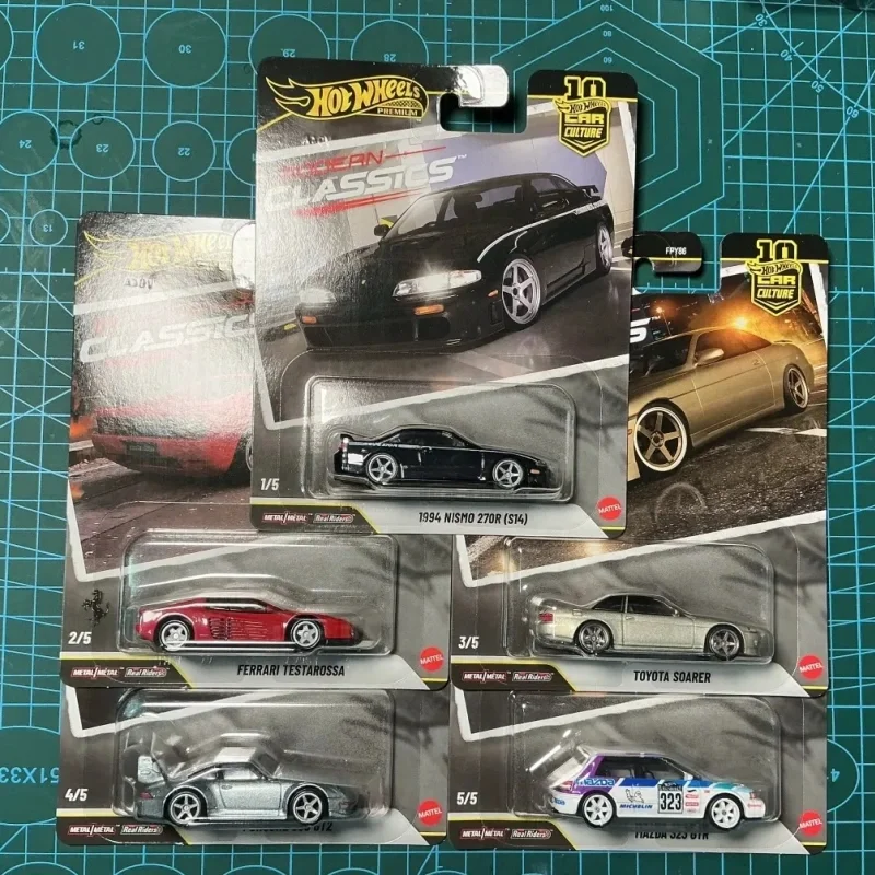 

Hotwheels Diecast Car Model Modern Classics Real Riders Rubber Tires Metal Body Car Culture Ferrari Testarossa Fpy86 Jkf00