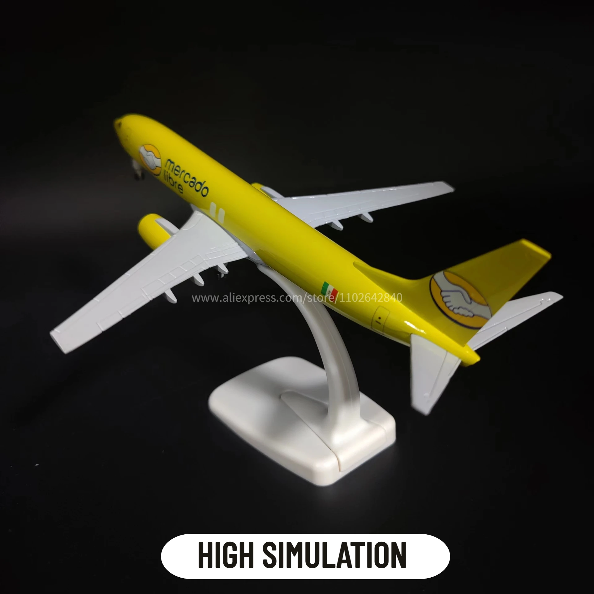 Scale 1:250 Metal Aircraft Replica, Mexico Airline Mercado B737 Airplane Aviation Model Miniature Art Kid Fidget Boy Toy