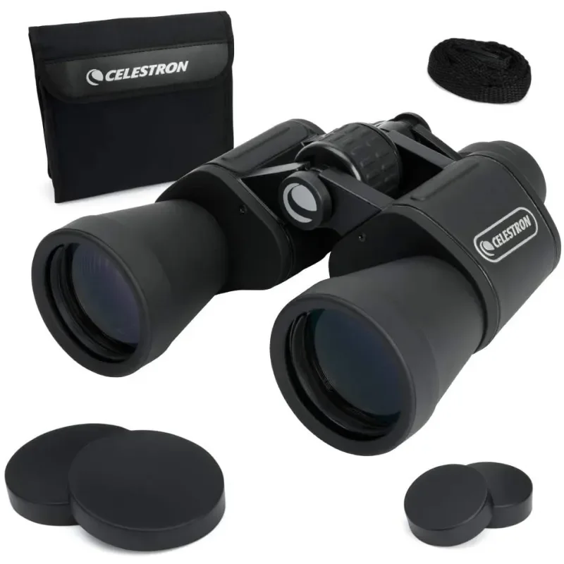 

Celestron UpClose G2 10x50 20X50 Porro Binoculars with Multi-Coated Prism Glass Resistant Binoculars with Rubber Armored