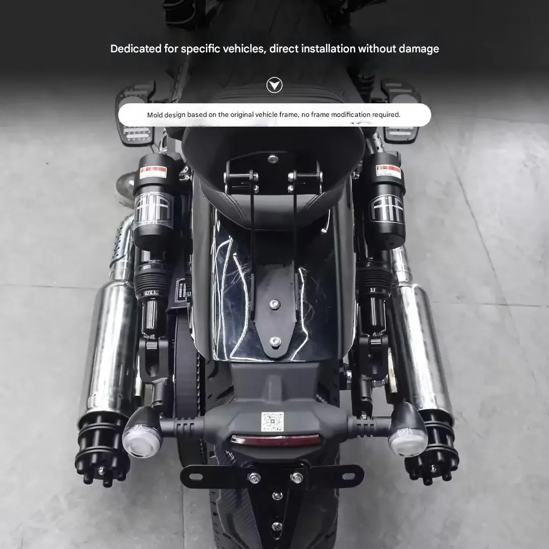 【Supreme quality】Dual Exhaust Full System for BENDA ROCK 707 Left & Right Outlet Deep Mellow Sound Modified Pipe Kit
