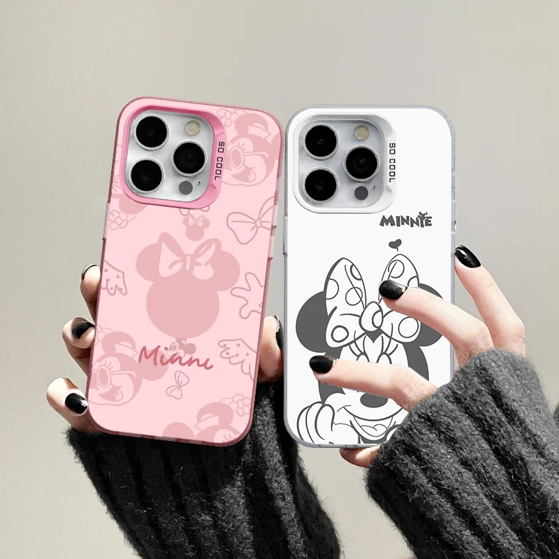 Mickeys Minnies Mouses Back Shadow Phone Case For iPhone 17 14 15 16 Plus  16 15 14 13 12 11 Pro Max XR XS X SE2 Y2K Back Cover - náhled 3