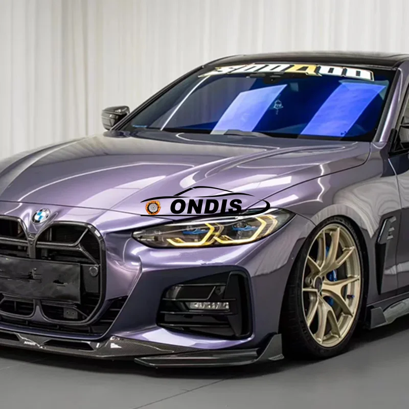 PVC PET 1.52x17M Gloss Metallic Paars Air Release Vinyl Lamineren Film Roll Auto Folie Carrosserie Wrap stickers Coating Die