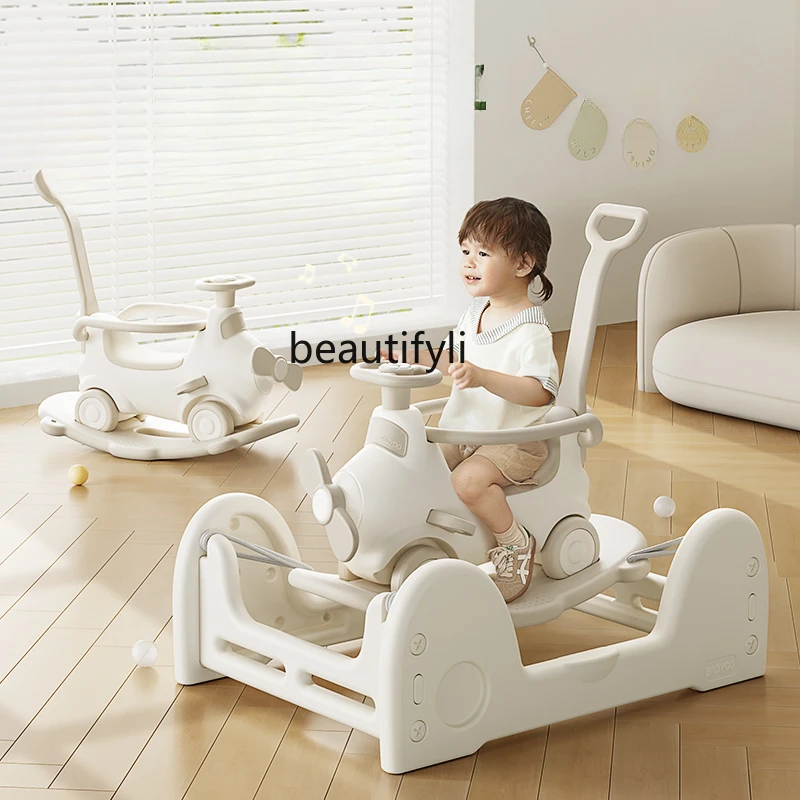 

Aviator bouncing rocking car all-in-one children rocking horse