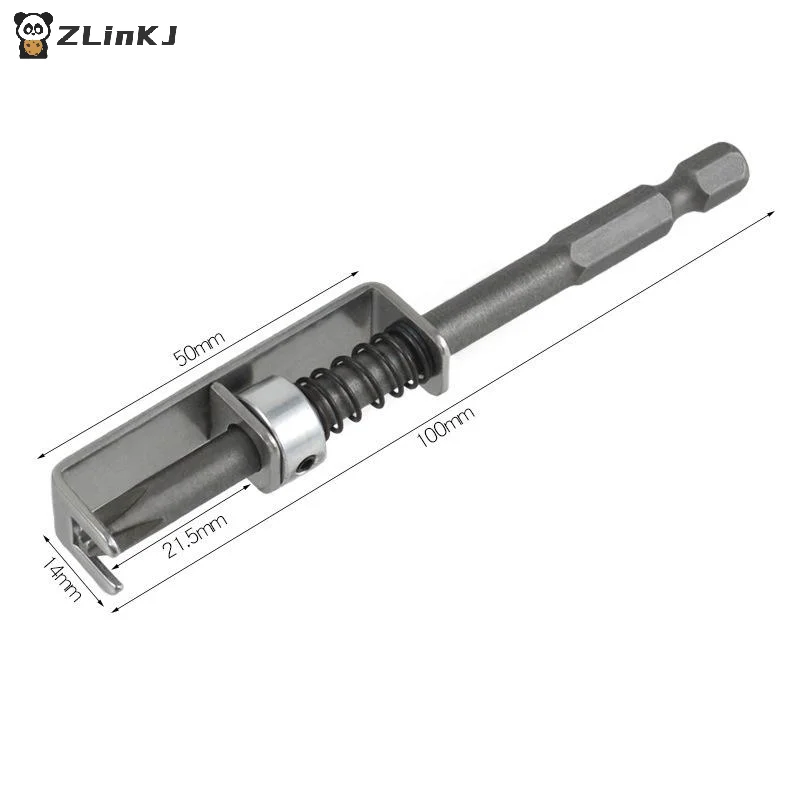 ▶1Pcs Spring-Loaded Screw Holder Bit Wear Resist Anti-Drop Screwdriver Bit Universal Screw RetainingFor Electricians Mechanics