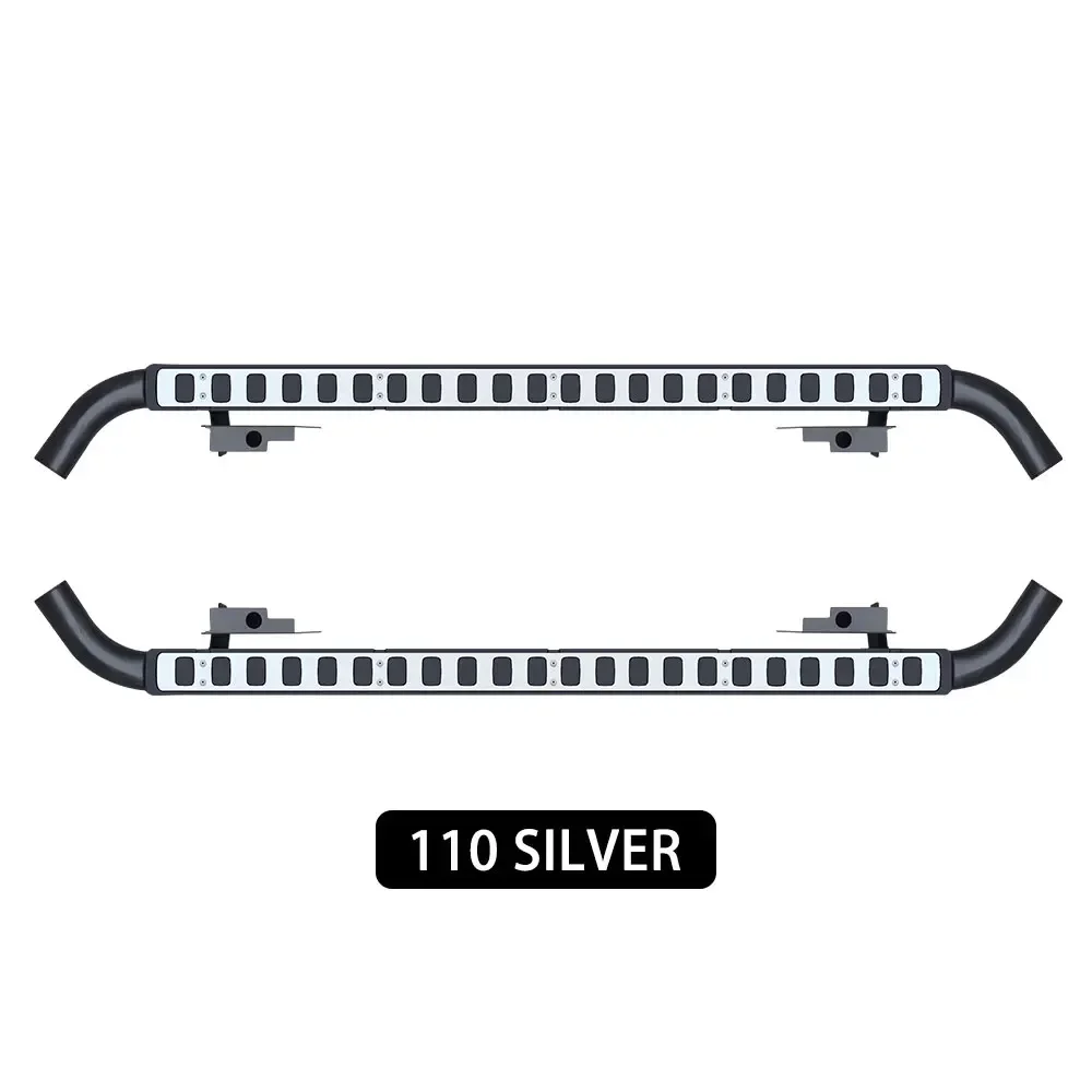 

For Land Rover Defender 110 Running Board Side Steps Nerf Bars Car Pedal Side Stairs Left & Right Fit for Off-Road Vehicle