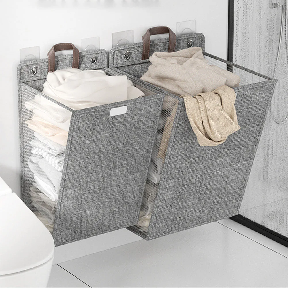 For Home Storage For Bathroom Home Clothes Basket Foldable Laundry Basket Home Use Bathroom Use Foldable Design Large Opening