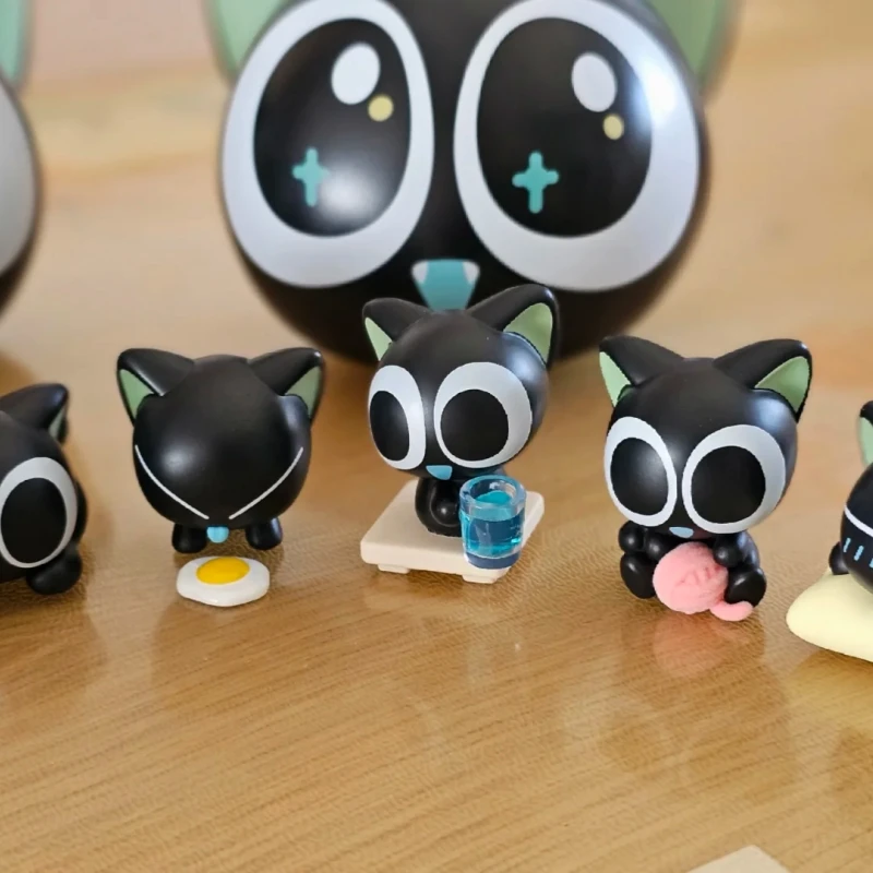 Figurka Anime Luo Xiaohei z Serii Daily, Blind Box, Dostępna Od Ręki, Małe Elementy, Urocza Laleczka, Modny Model, Dekoracja, Zabawka, Prezent na Festiwal