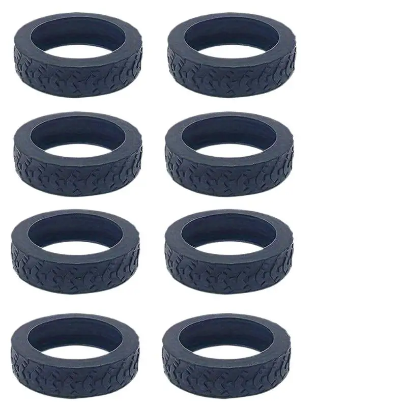 Versatile 8-Piece Luggage Wheel Covers Silicone for Quiet Travel
