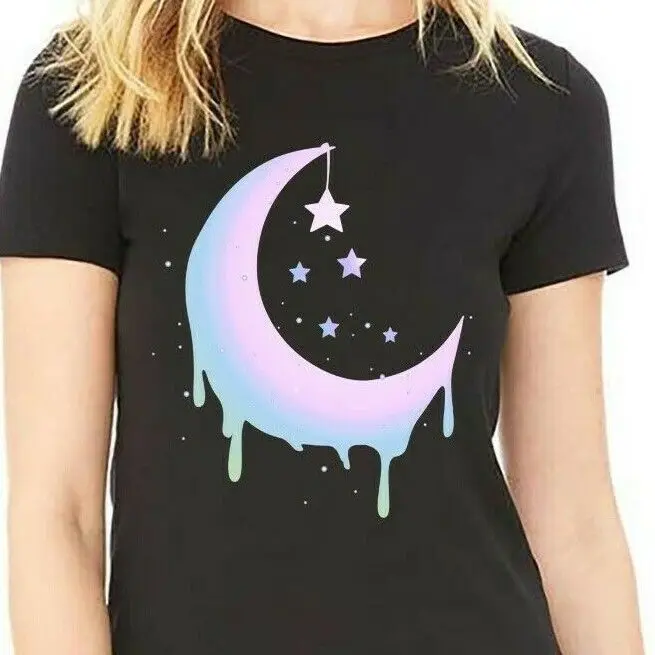 

Kawaii Anime Pastel Moon Goth Vaporwave - Unisex Form T-Shirt High Quality 100%Cotton Short Sleeve