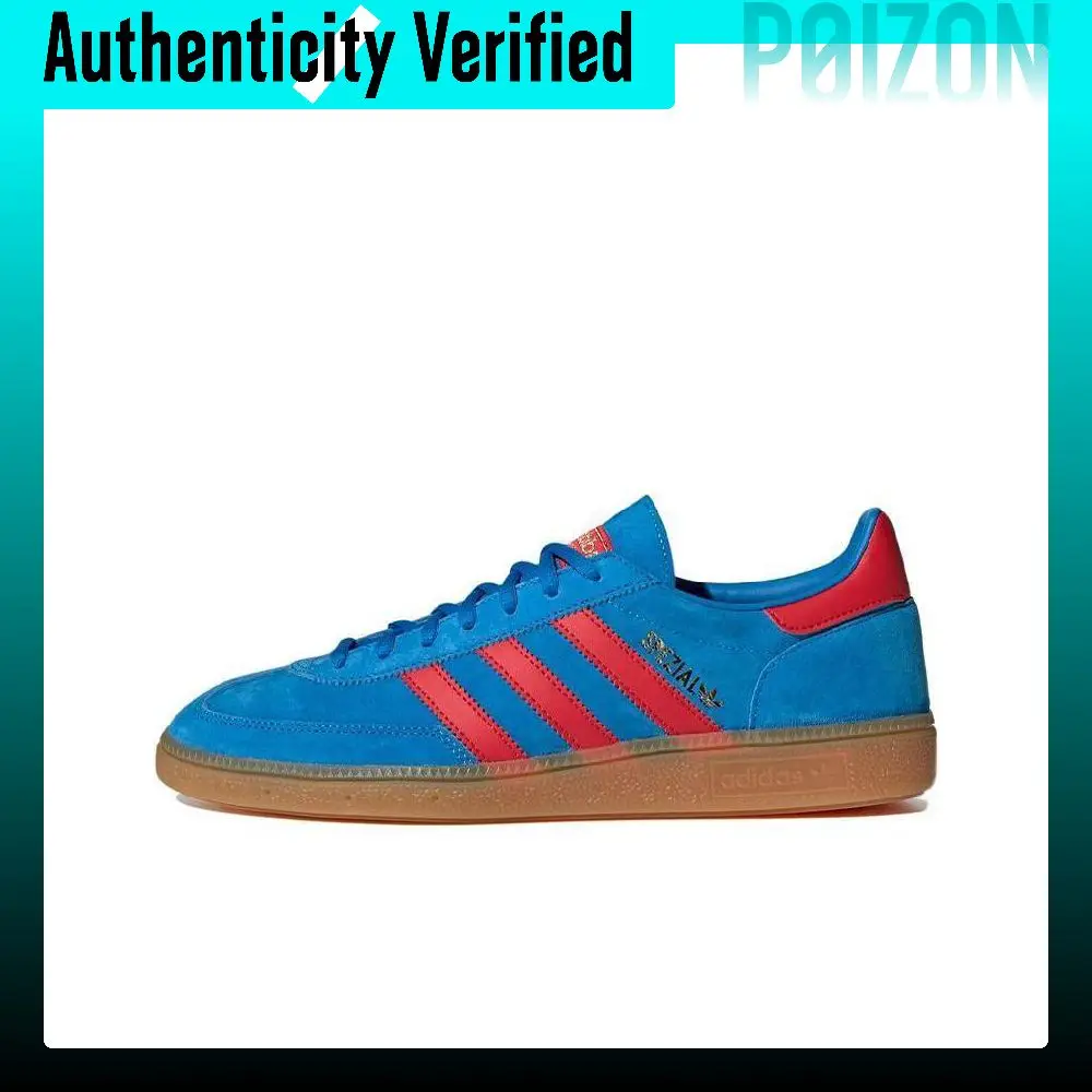 Adidas Originals HANDBALL SPEZIAL Skate Shoes Unisex Low-top Blue/Red FX5675