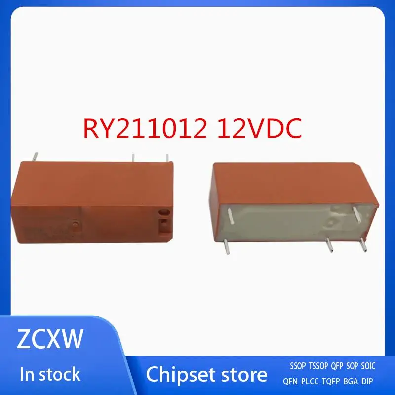 10Pcs/Lot    RY211012 12VDC   4-1393224-6 8A 12VDC  RY 211 012   RY211024 24VDC    RY211005  5vdc 5pin