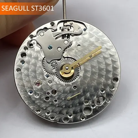 Original Seagull ST3601 Mvement Mechanical Hand Winding 17 Jewels 6497 Replacement Mechanism ST3600 ST3601 Brand New Movement
